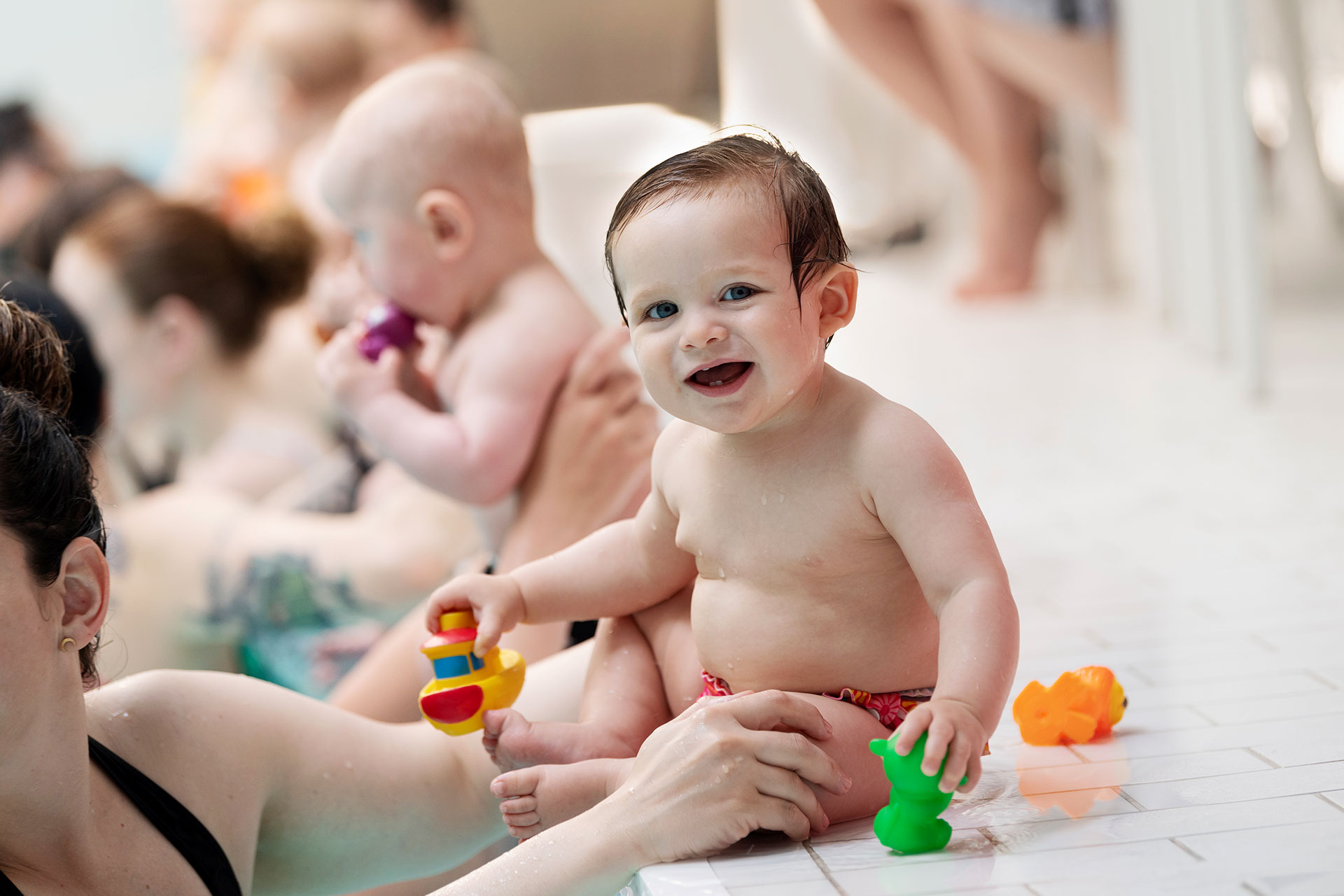 Babysim Steg 3 - Trampoolin Babysim